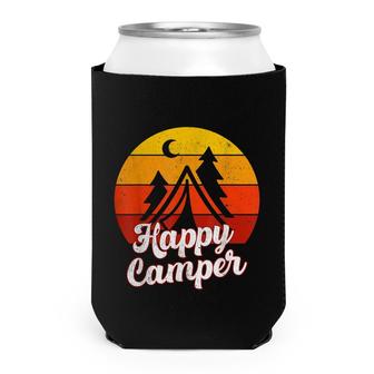 Happy Camper For Men Women Boys Girls Kids Camping Lover Can Cooler - Seseable