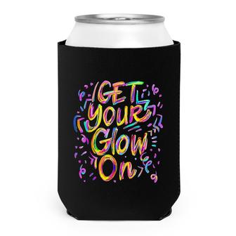 Lets Glow Crazy Glow Party 80S Retro Costume Party Lover Can Cooler | Mazezy