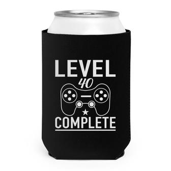 Level 40 Complete 40 Happy Birthday 40Th Can Cooler - Seseable