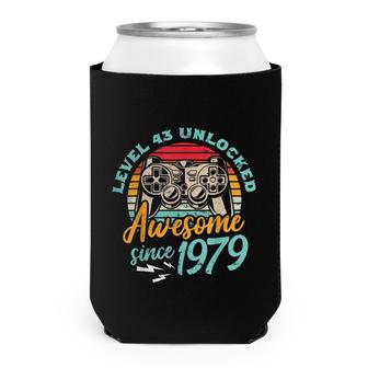 Level 43 Unlocked Awesome 1979 43Th Birthday Man Video Game Can Cooler - Seseable