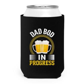 Mens Dad Bod In Progress Father Papa Fathers Day Can Cooler - Seseable