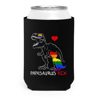 Mens Lgbt Papasaurus Daddy Rex Gay Pride Proud Dad Fathers Day Can Cooler - Seseable