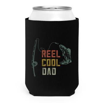 Mens Reel Cool Dad Fishing Funny Fathers Day Fisher Daddy Can Cooler - Seseable