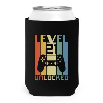 Trendy Gifts 21St Birthday Level Unlock Birthday 21 Can Cooler - Seseable