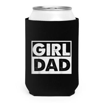 Vintage Girl Dad Proud Men Daddy Father Of Girl Dad Can Cooler - Seseable