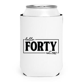 40 Happy Birthday 40Th Black Forty Special Est 1982 Can Cooler - Seseable