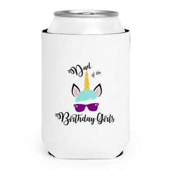 Dad Of The Birthday Girls Featured As A Cool Unicorn Can Cooler - Seseable