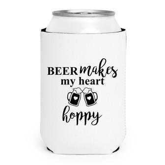 Official Beer Makes My Heart Hoppy I Like It Awesome Gift Can Cooler - Seseable
