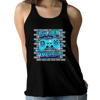 11 Years Old 11Th Video Gamer Gaming Birthday Party Boys Girl Women Flowy Tank - Seseable