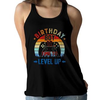 12Th Birthday Boy Time To Level Up 12 Years Old Boys Women Flowy Tank - Seseable
