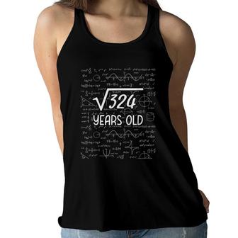 18 Years Old Math 18Th Birthday Gifts Boys Girls Teenager Women Flowy Tank - Seseable