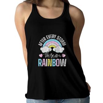 After Every Storm There Is A Rainbow Funny LGBT Pride Gift Women Flowy Tank - Seseable