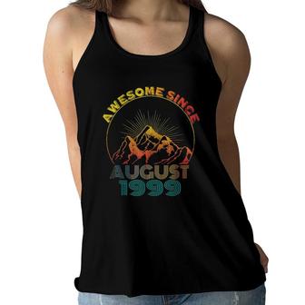 Awesome Since August 1999 23 Years Old 23Rd Birthday Boy Girl Women Flowy Tank - Seseable