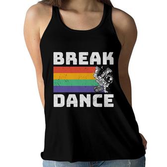 Break Dance 80S 90S Styles Four Colors Great Women Flowy Tank - Seseable
