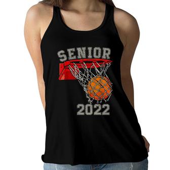 Class Of 2022 Basketball Player Graduate Senior Women Flowy Tank - Seseable