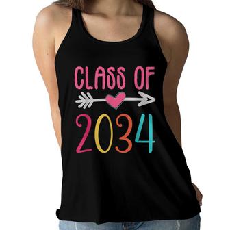 Class Of 2034 Grow With Me T Back To School Women Flowy Tank - Seseable