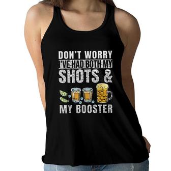 Dont Worry Ive Had Both My Shots And Booster 2022 New Vogue Women Flowy Tank - Seseable
