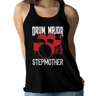 Drum Major Stepmother Happy Mothers Day Step Mom Women Flowy Tank - Seseable