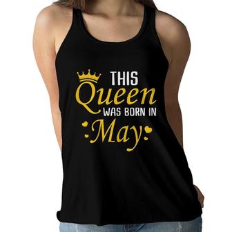 Funny Birthday Quote Ladies Crown Graphic Gift Women Flowy Tank - Seseable