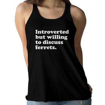 Funny Ferret Ferrets Men Women Or Kids Women Flowy Tank | Mazezy