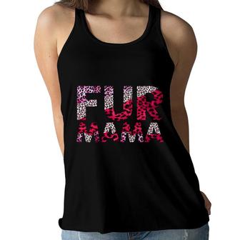 Fur Mom Red Leopard Great And Meaning Mother Day Women Flowy Tank - Seseable
