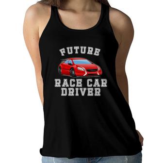 Future Race Car Driver Costume For Adults And Kids Women Flowy Tank | Mazezy