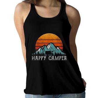 Happy Camper Camping Hiking For Men Women & Kids Women Flowy Tank - Seseable