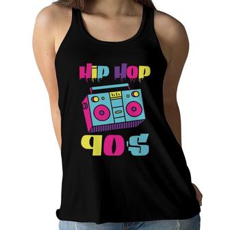 Hip Hop Boombox The 90S Mixtape Music Party 80S 90S Style Women Flowy Tank - Seseable