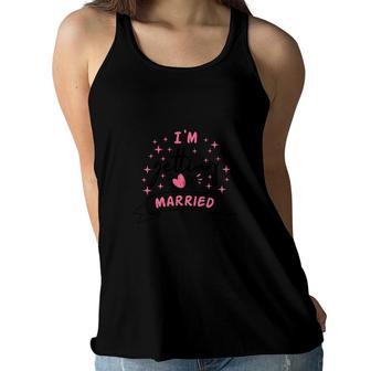 I Am Getting Married Pink Gilter Great Gift Women Flowy Tank - Seseable