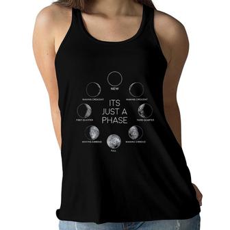 Just A Phase Moon Lunar Space Enjoyable Gift 2022 Women Flowy Tank - Seseable