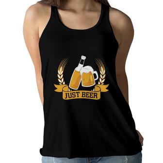 Just Beer Cool Awesome Design Craft Beer Lover Women Flowy Tank - Seseable