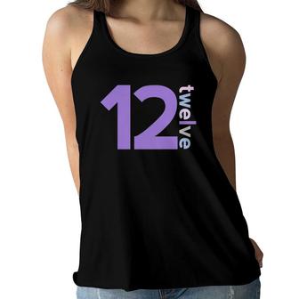 Kids 12Th Birthday Girl 12 Years Old Twelve Age 12 Party Women Flowy Tank - Seseable