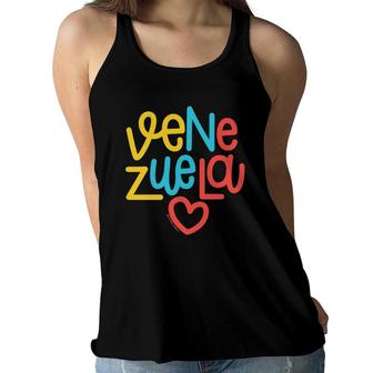 Kids Venezuela Franela Camiseta Vinotinto Women Flowy Tank | Mazezy