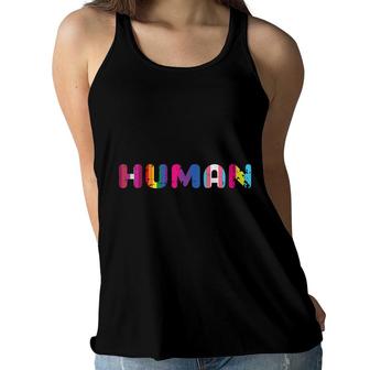 Lgbt Gay Rights We Are All Human Pride Ally Lgbtq Plus Size Women Flowy Tank - Seseable