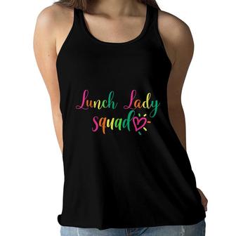 Lunch Lady Squad Cafeteria Crew Matching School Food Staff Women Flowy Tank - Seseable