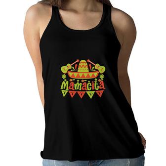 Mamacita Mexico Hat Guitar Cinco De Mayo Party Women Flowy Tank - Seseable