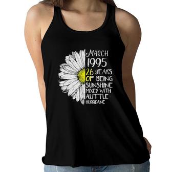 March Girl 1995 26 Years Old 26Th Birthday Gift Women Flowy Tank - Seseable