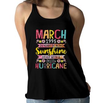 March Girls 1995 Birthday Gift 26 Years Old Made In 1995 Ver2 Women Flowy Tank - Seseable