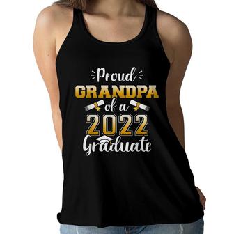 Mens Proud Grandpa Of A Class Of 2022 Graduate Senior Graduation Women Flowy Tank - Seseable