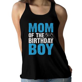 Mom Of The Birthday Boy Matching Video Gamer Women Flowy Tank - Seseable