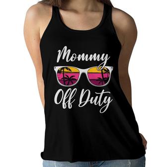 Mommy Off Beach Retro Sunset Summer Great Women Flowy Tank - Seseable