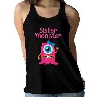 Monster For Girls And Sisters Women Flowy Tank | Mazezy