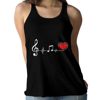 Music Teacher And How To Feel Music With All Your Heart Women Flowy Tank - Seseable