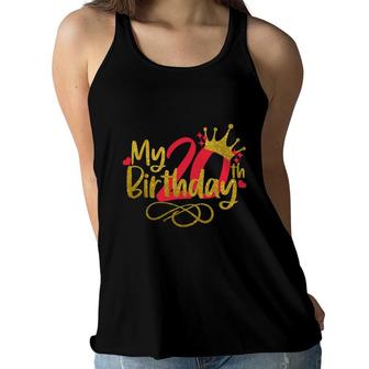 My 20Th Birthday Is A Big Event Since I Was Born In 2002 Women Flowy Tank - Seseable