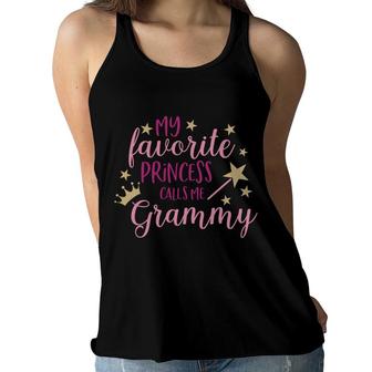 My Favorite Princess Calls Me Grammy And Eats Cakes Made By Me Women Flowy Tank - Seseable