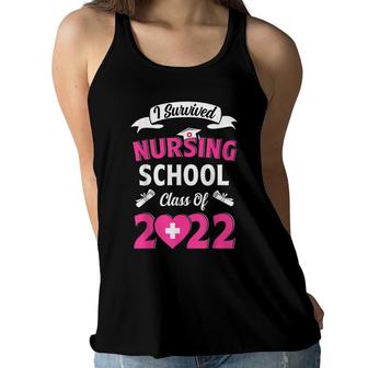New Nurse Class Of 2022 Graduation Nursing School Rn Student Women Flowy Tank - Seseable