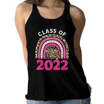 Nurse Class Of 2022 Graduation School Rn Rainbow Leopard Women Flowy Tank - Seseable