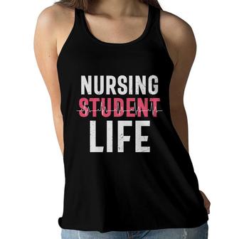 Nursing Student Life Heartbeat Great Pinl Nurse New 2022 Women Flowy Tank - Seseable