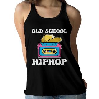 Old School Hip Hop Funny Color Mixtape Music 80S 90S Women Flowy Tank - Seseable