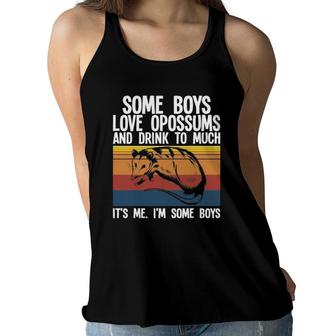 Opossum - Some Boys Love Opossums Women Flowy Tank | Mazezy
